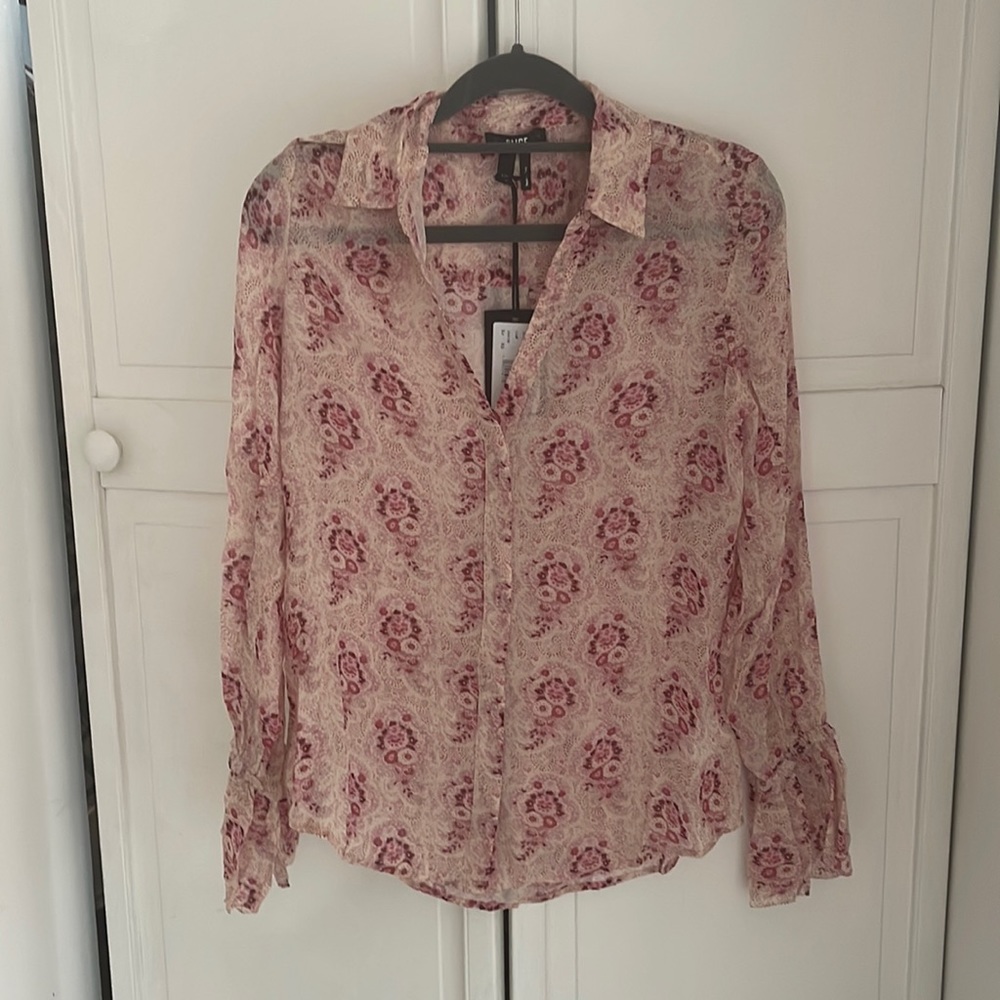 Paige pink blouse